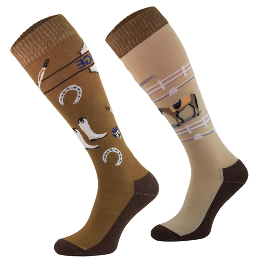 Comodo - Knee High Riding Socks - Dressage - Novelty Odd Socks