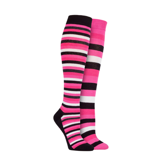 Storm Bloc Knee High Socks - Stripe Design - Twin Pack – Multiple sizes/colours
