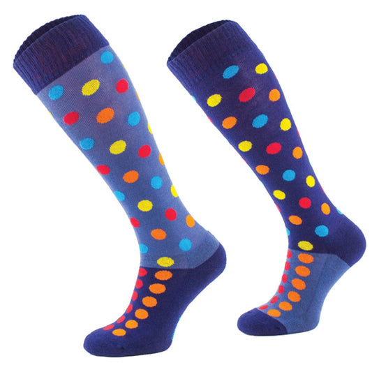 My Horse Shop - Comodo - Comodo - Knee High Riding Socks - Spots - Novelty Odd Socks